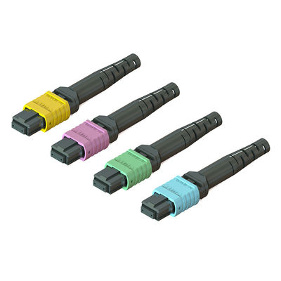 الاتصالات MPO رابط الألياف الضوئية 3.5 60mm 12 / 16 / 24 النواة الذكور الإناث