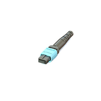 MPO Pigtail Fiber Connector يدعم شبكات 40G / 100G / 400G