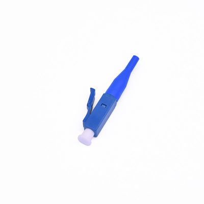 Agua Blue Boot Color LC APC Fiber Optic Quick Connector في 0.9mm و 2.0mm لتحقيق متانة عالية
