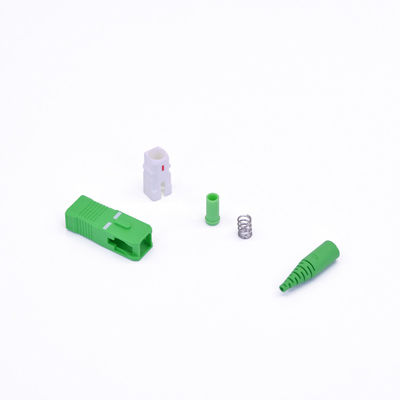 SC APC Fiber Connector الأحذية ذات الألوان المختلفة لسهولة التعرف عليها وتخصيصها