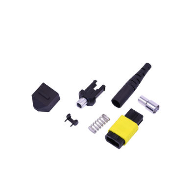 مجموعات موصلات الألياف الضوئية متعددة الأوضاع MPO/MTP 12/24 Core 3.0 مم مع فقدان منخفض uL94v-0
