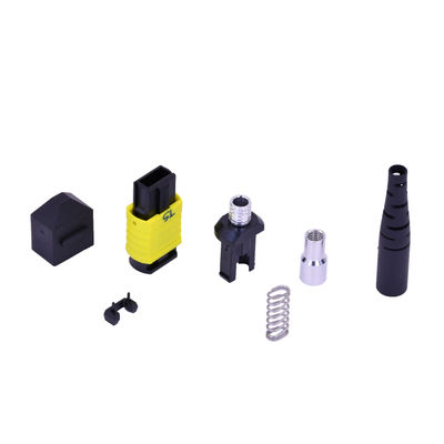 موصل كابل الألياف الضوئية أحادي الوضع MPO/MTP ذكر/أنثى MTP 12/16 قلب مع حلقة MT